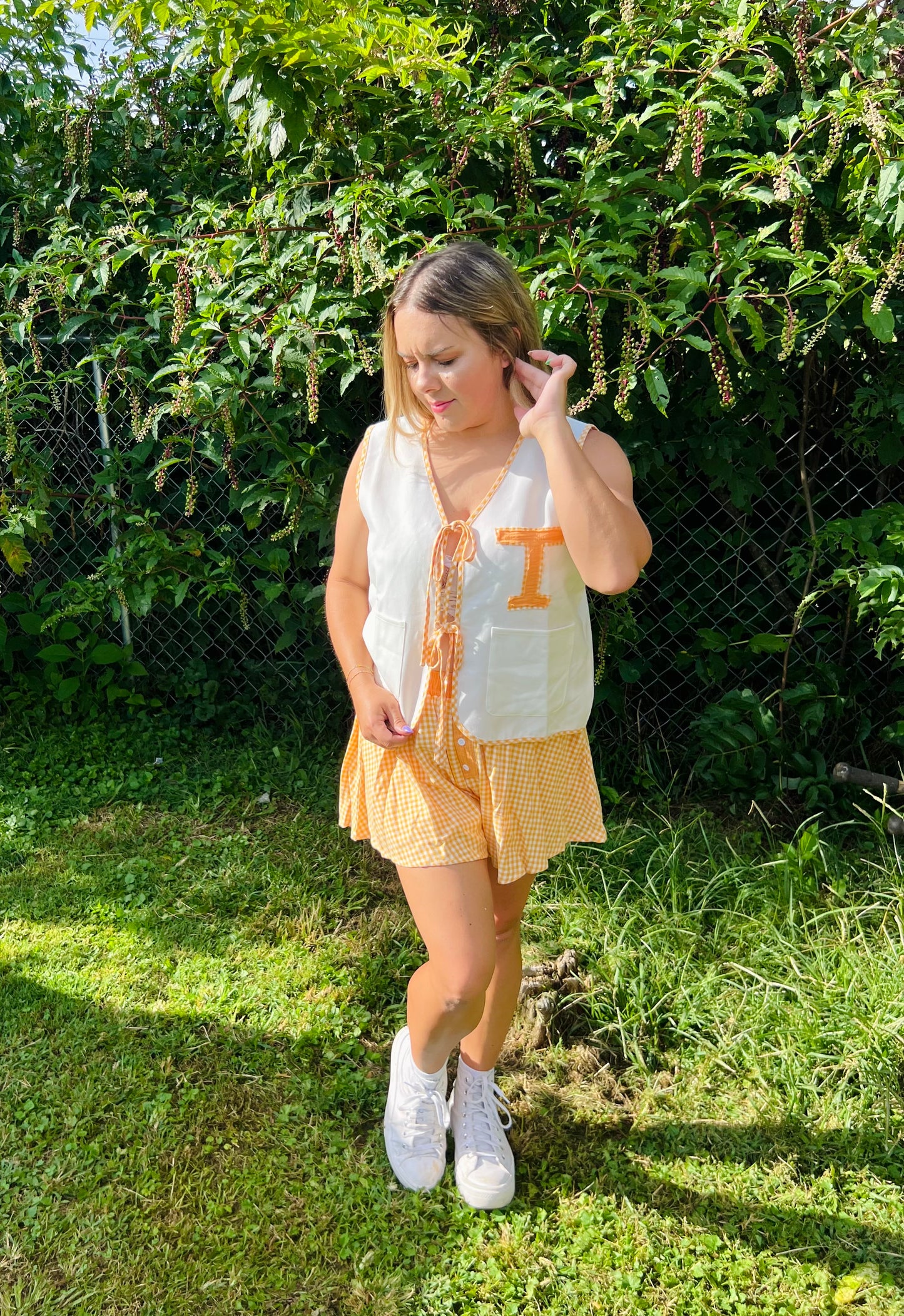 TN Checker Boxer Flare Shorts