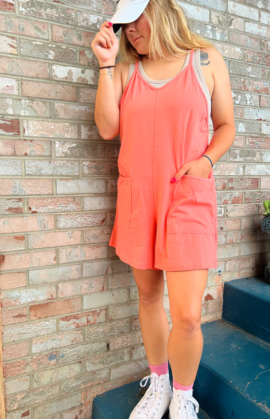 Coral Romper