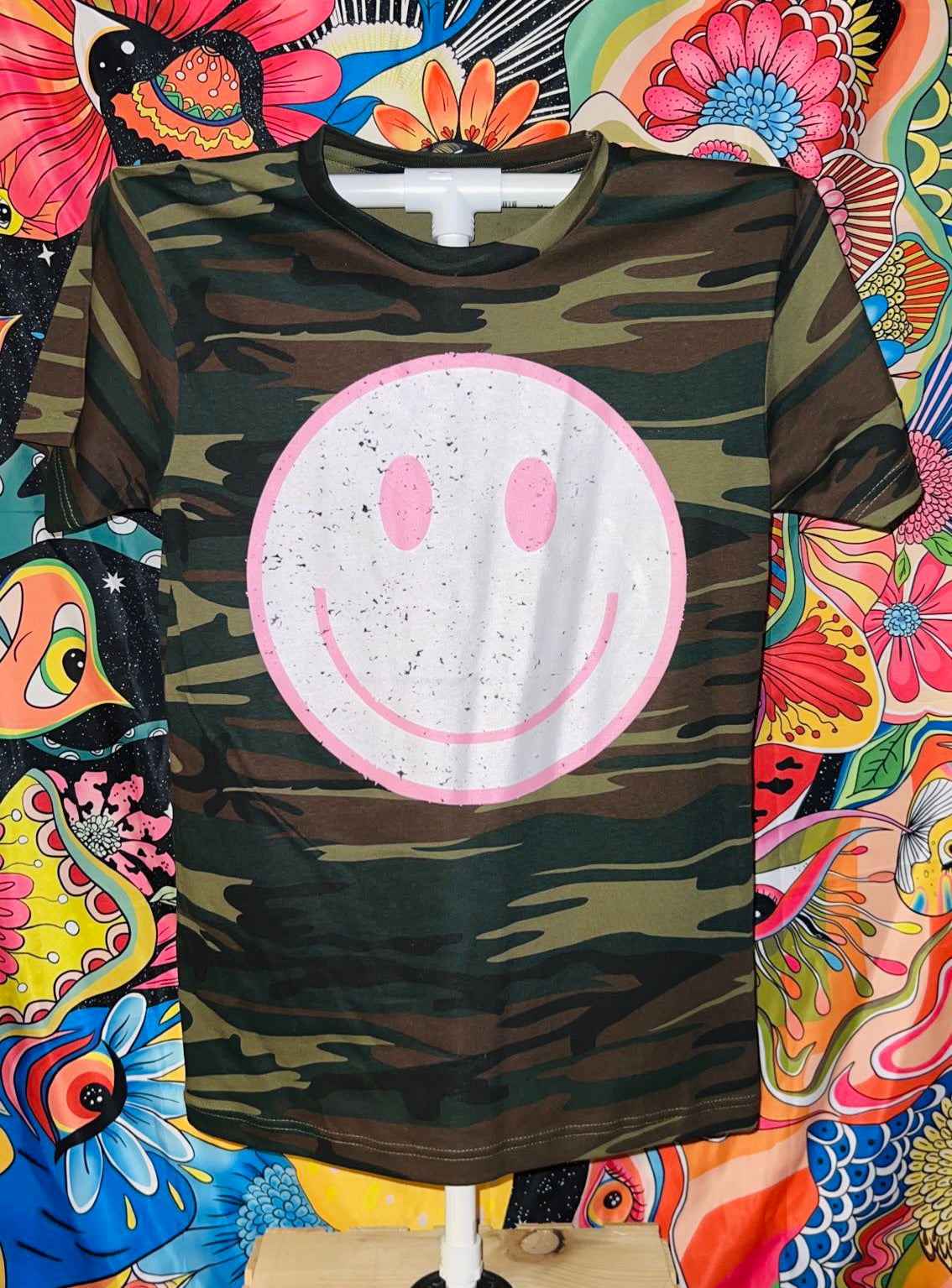 Camo Smiley T-shirt