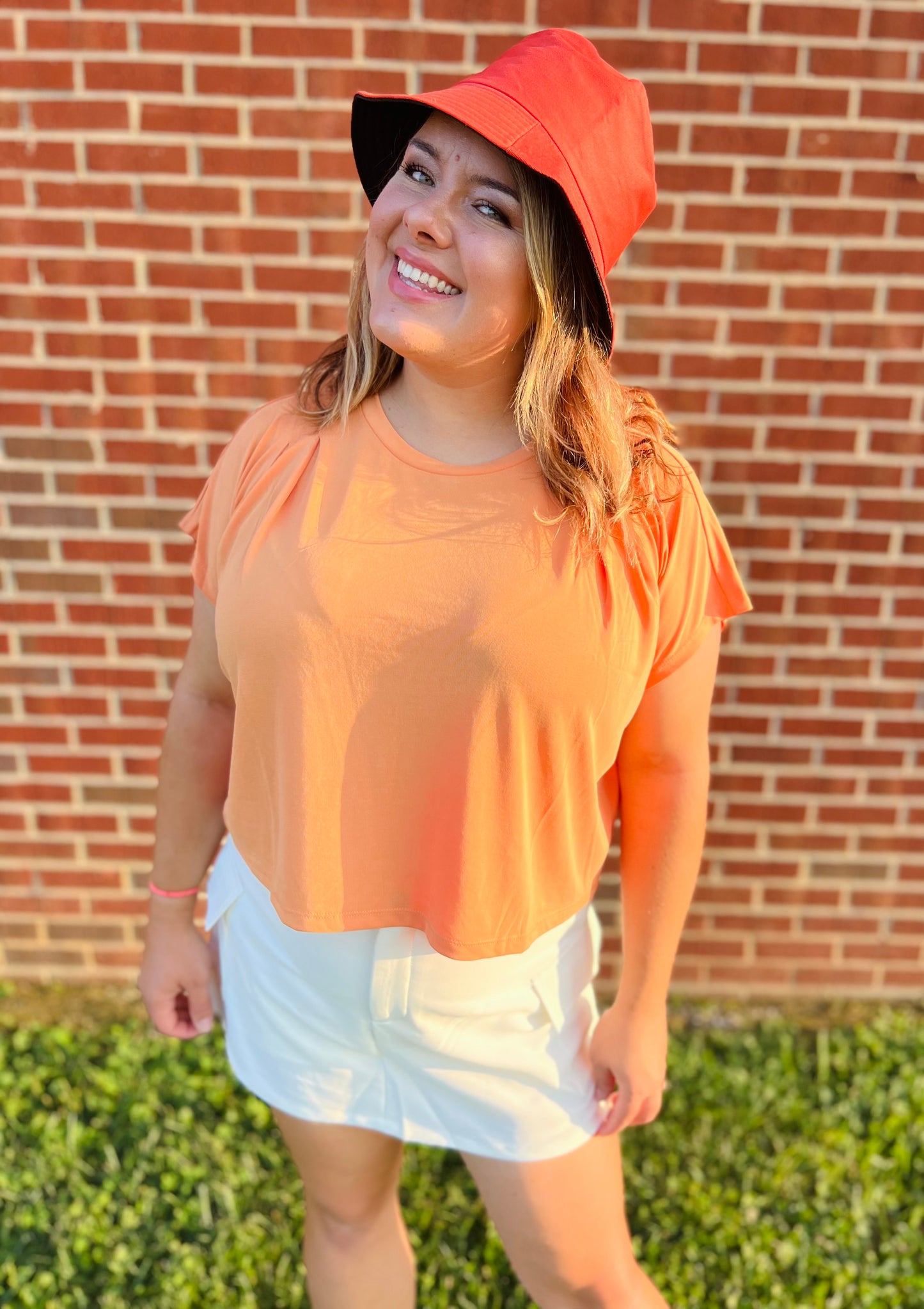 Orange Simple Tee