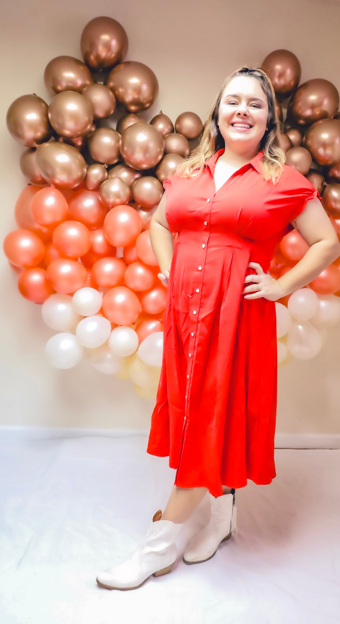 Sassy Red Delicious Midi Dress