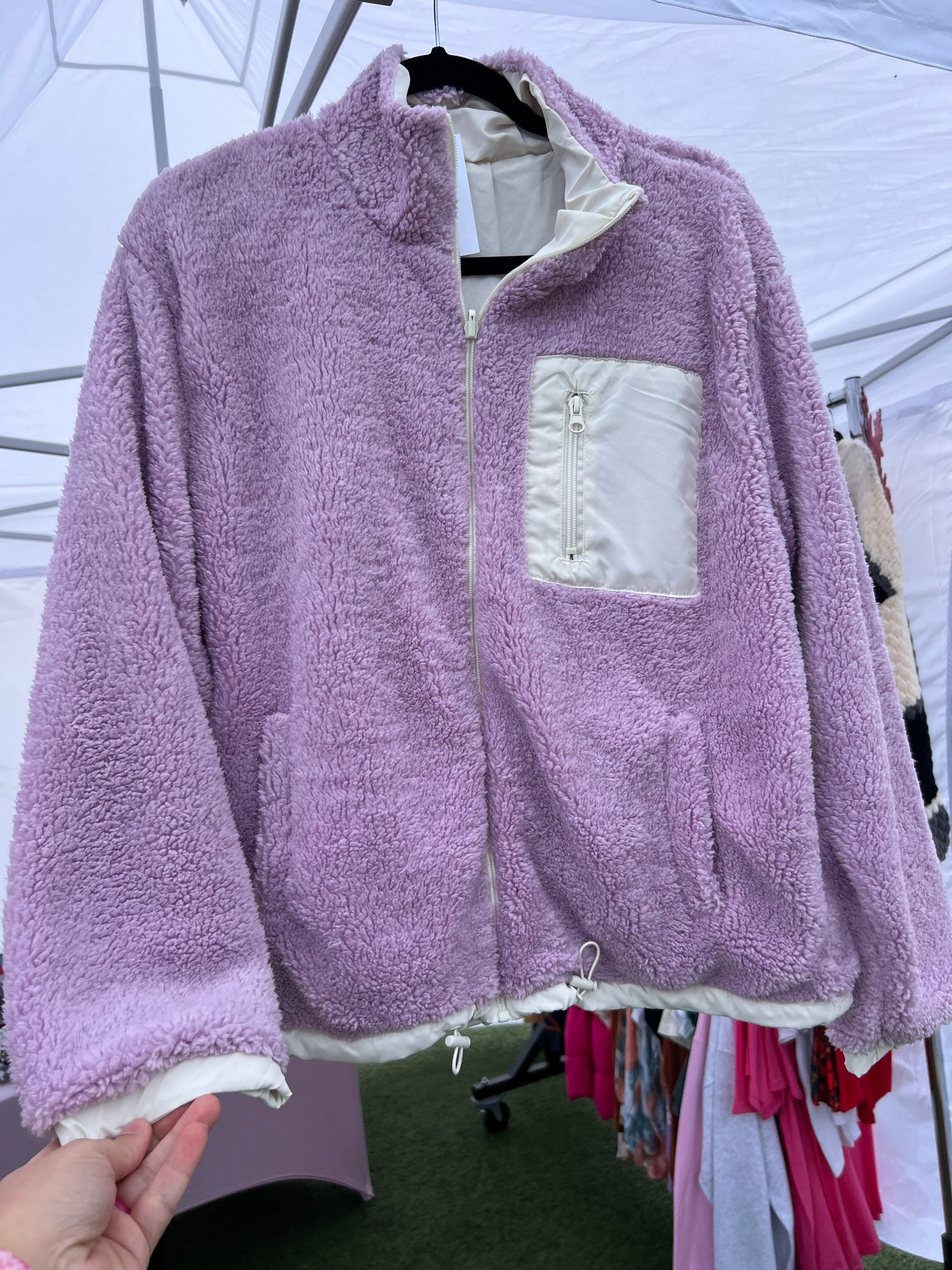 Reversible Jacket Purple & White