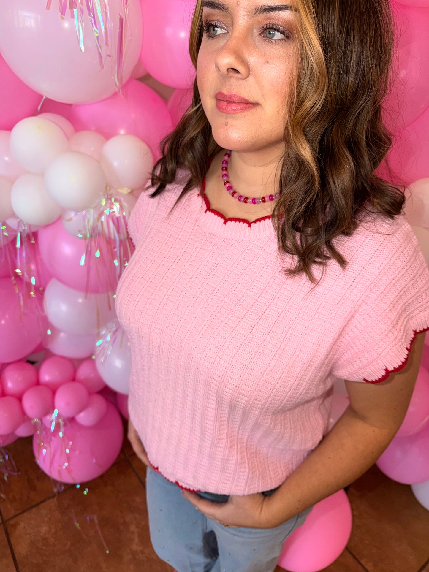Sweetheart Sweater Top