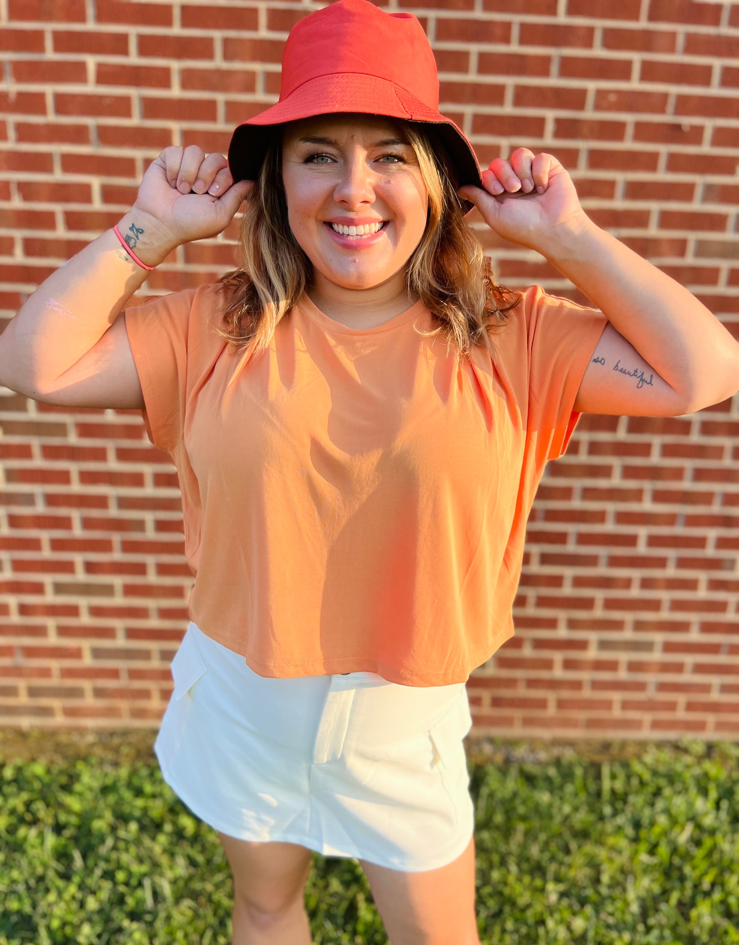 Orange Bucket Hat