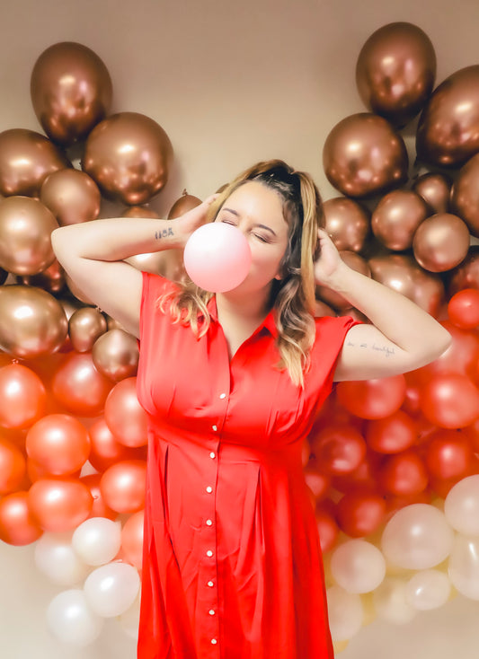 Sassy Red Delicious Midi Dress