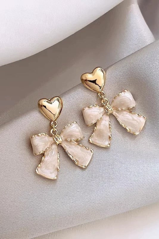 Heart Bow Dangles