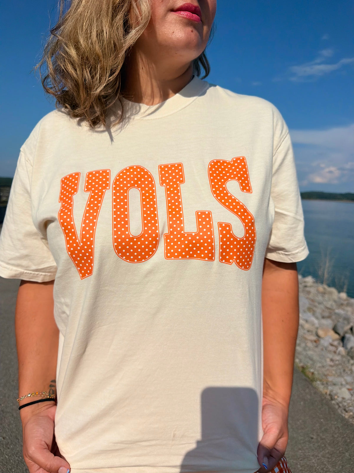 Polka Dot VOLS CC Tee *PREORDER
