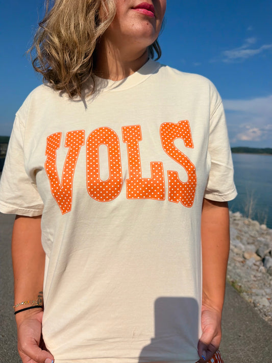 Polka Dot VOLS CC Tee *PREORDER