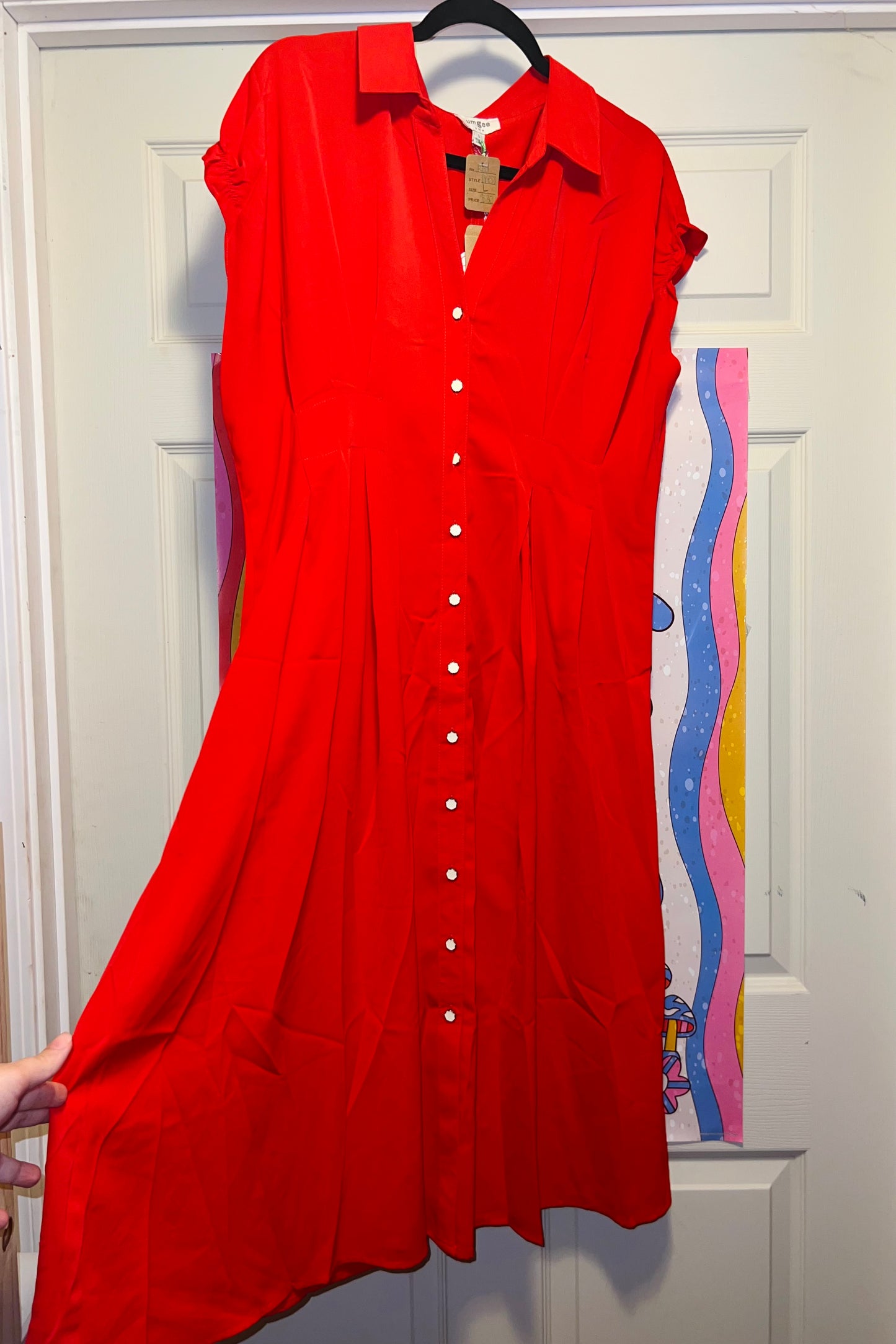 Sassy Red Delicious Midi Dress