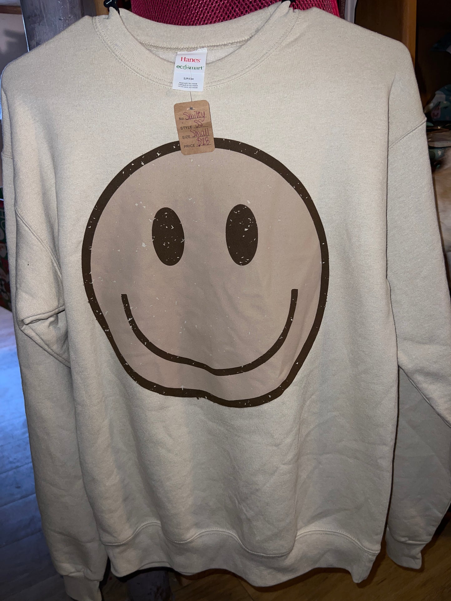Neutral Smiley Sweatshirt