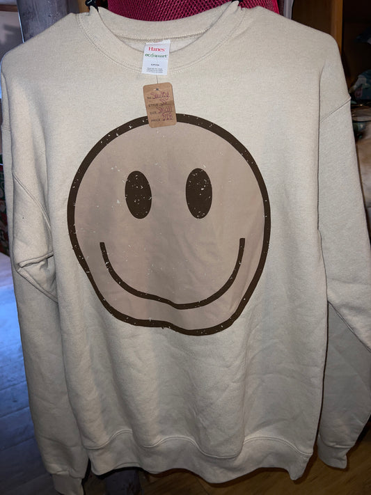 Neutral Smiley Sweatshirt