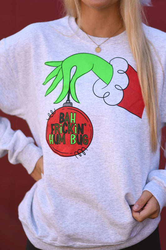 Grinch Hand Sweatshirt