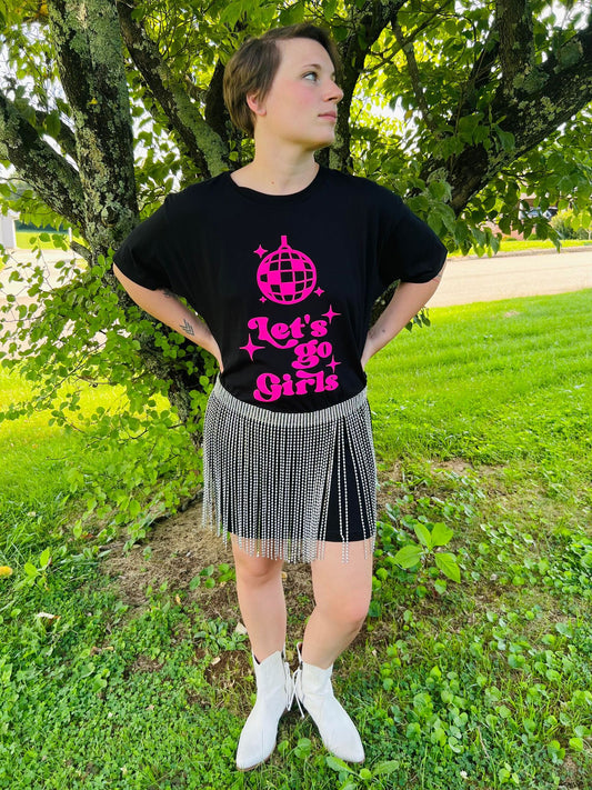 "Let's go girls" T-shirt Dress