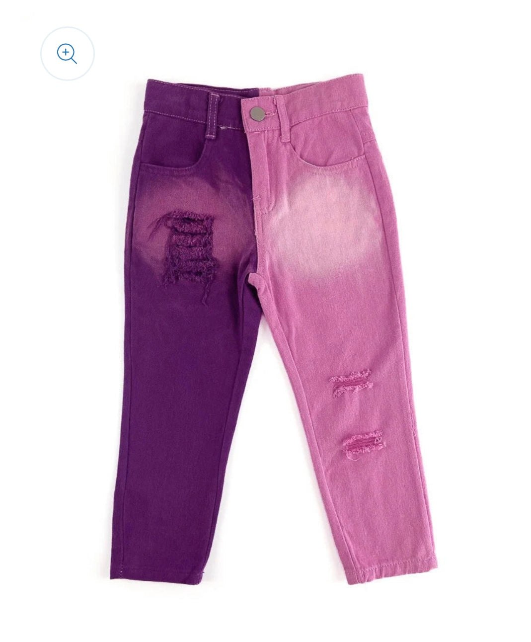 Two-Toned Denim Jeans