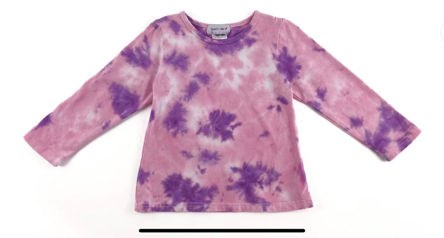 Pink & Purple Tie Dye Long Sleeve